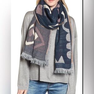 Madewell Nordstrom lightweight chunky oversized geometric scarf shawl
